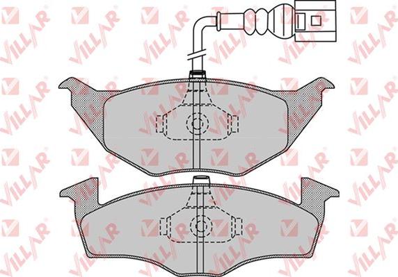 Villar 626.0972 - Kit de plaquettes de frein, frein à disque cwaw.fr