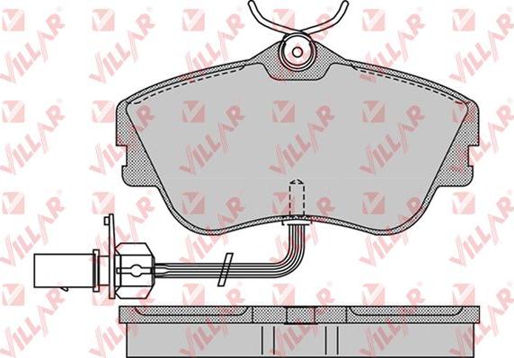 Villar 626.0977 - Kit de plaquettes de frein, frein à disque cwaw.fr