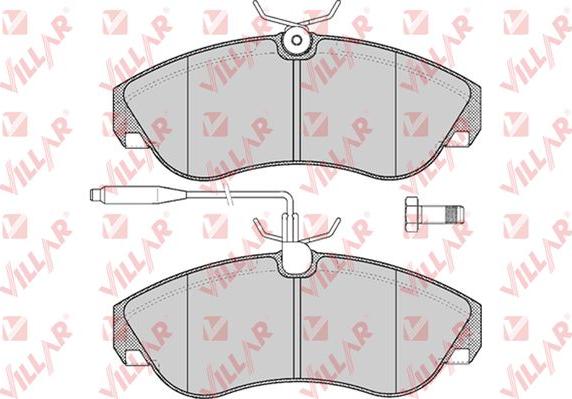 Villar 626.0494 - Kit de plaquettes de frein, frein à disque cwaw.fr