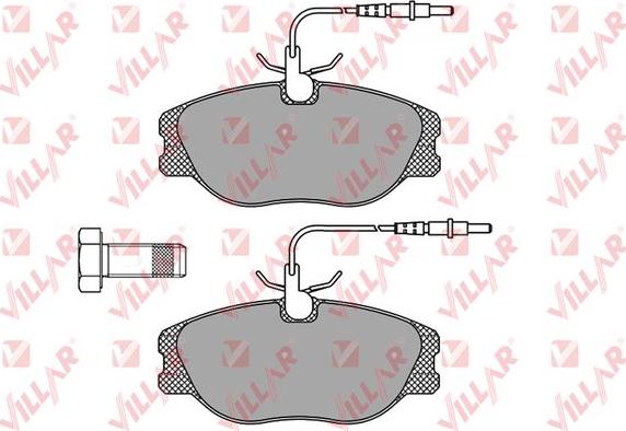 Villar 626.0498 - Kit de plaquettes de frein, frein à disque cwaw.fr