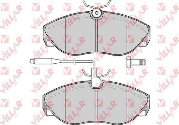 Villar 626.0493 - Kit de plaquettes de frein, frein à disque cwaw.fr