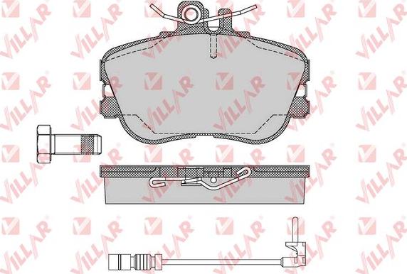 Villar 626.0492A - Kit de plaquettes de frein, frein à disque cwaw.fr