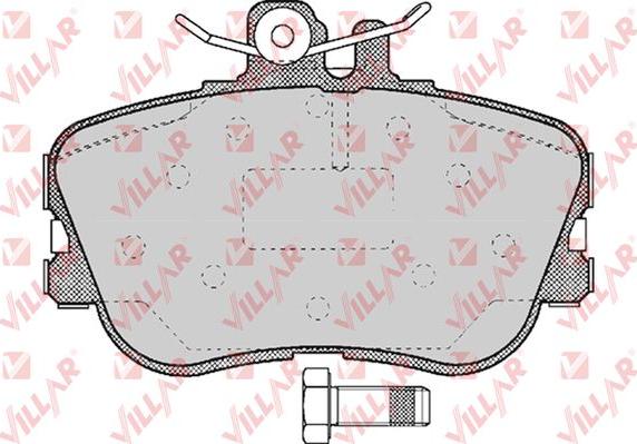 Villar 626.0492 - Kit de plaquettes de frein, frein à disque cwaw.fr