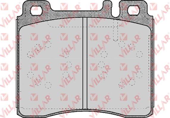 Villar 626.0446 - Kit de plaquettes de frein, frein à disque cwaw.fr