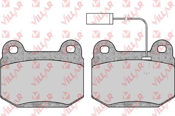 Villar 626.0441 - Kit de plaquettes de frein, frein à disque cwaw.fr