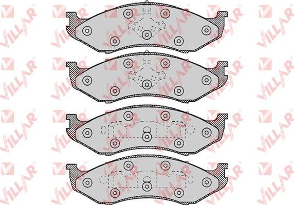 Villar 626.0459 - Kit de plaquettes de frein, frein à disque cwaw.fr