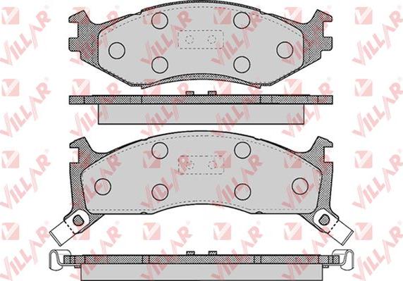 Villar 626.0455 - Kit de plaquettes de frein, frein à disque cwaw.fr