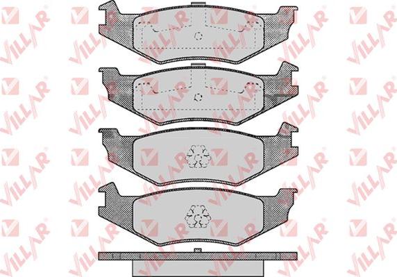 Villar 626.0456 - Kit de plaquettes de frein, frein à disque cwaw.fr