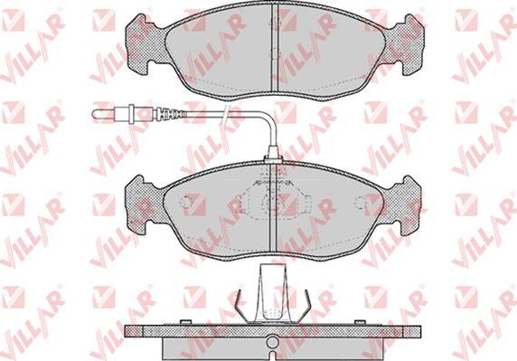 Villar 626.0450 - Kit de plaquettes de frein, frein à disque cwaw.fr