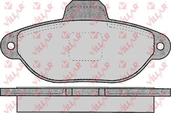 Villar 626.1191 - Kit de plaquettes de frein, frein à disque cwaw.fr