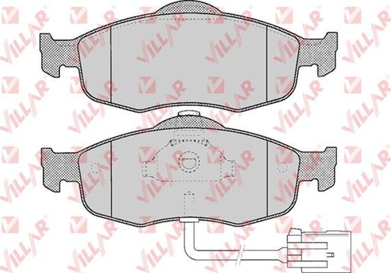 Villar 626.0461 - Kit de plaquettes de frein, frein à disque cwaw.fr