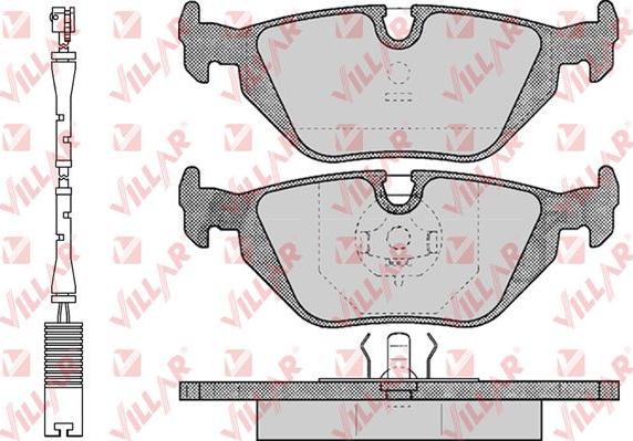 Villar 626.0463A - Kit de plaquettes de frein, frein à disque cwaw.fr