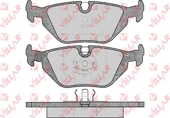 Villar 626.0463 - Kit de plaquettes de frein, frein à disque cwaw.fr