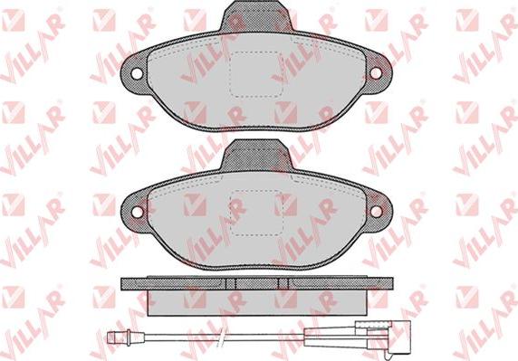 Villar 626.0462 - Kit de plaquettes de frein, frein à disque cwaw.fr