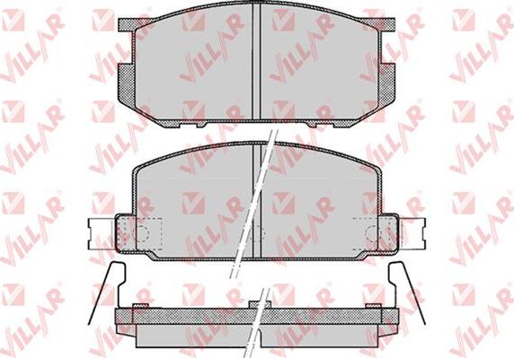 Villar 626.0467 - Kit de plaquettes de frein, frein à disque cwaw.fr