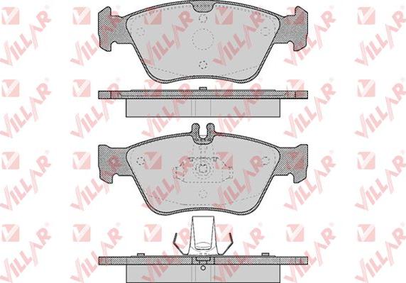 Villar 626.0409 - Kit de plaquettes de frein, frein à disque cwaw.fr