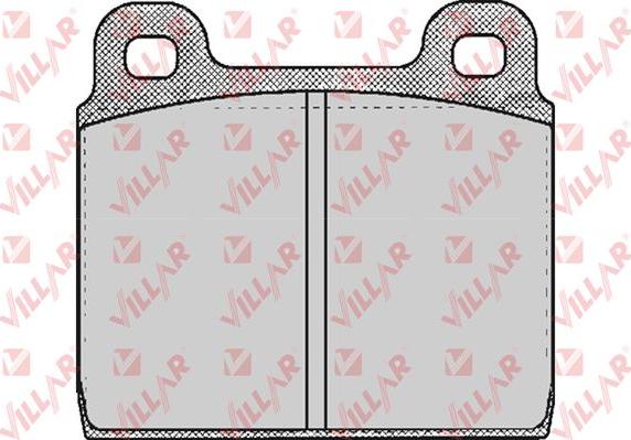 Villar 626.0405 - Kit de plaquettes de frein, frein à disque cwaw.fr