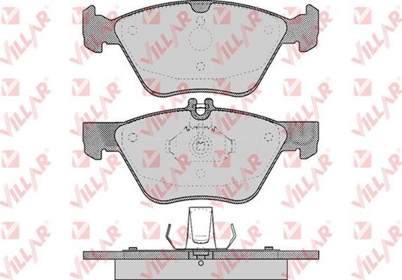 Villar 626.0406 - Kit de plaquettes de frein, frein à disque cwaw.fr