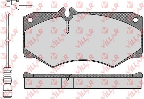 Villar 626.0408A - Kit de plaquettes de frein, frein à disque cwaw.fr