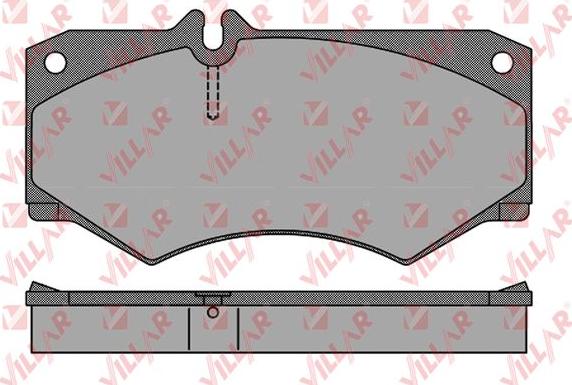 Villar 626.0408 - Kit de plaquettes de frein, frein à disque cwaw.fr