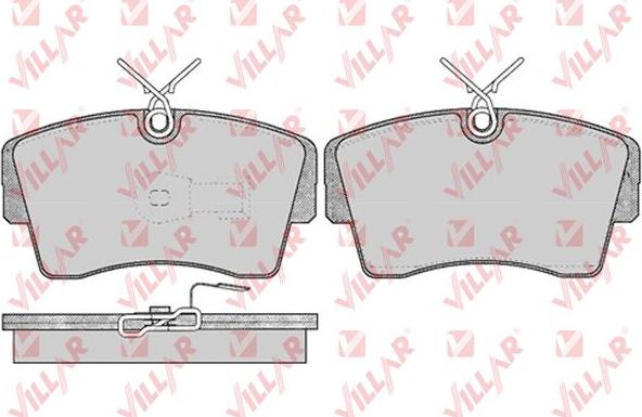 Villar 626.0407 - Kit de plaquettes de frein, frein à disque cwaw.fr