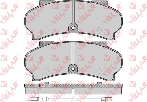 Villar 626.0411 - Kit de plaquettes de frein, frein à disque cwaw.fr