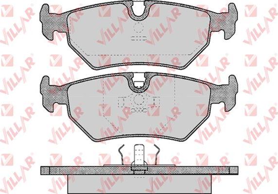 Villar 626.0418 - Kit de plaquettes de frein, frein à disque cwaw.fr