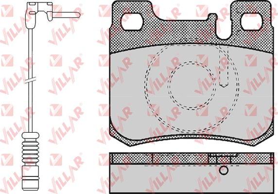 Villar 626.0485A - Kit de plaquettes de frein, frein à disque cwaw.fr