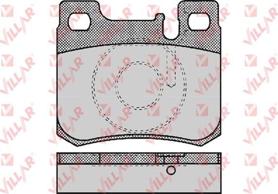 Villar 626.0485 - Kit de plaquettes de frein, frein à disque cwaw.fr