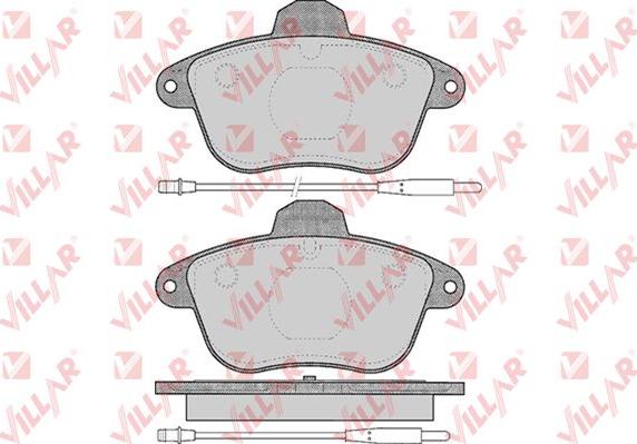 Villar 626.0480 - Kit de plaquettes de frein, frein à disque cwaw.fr