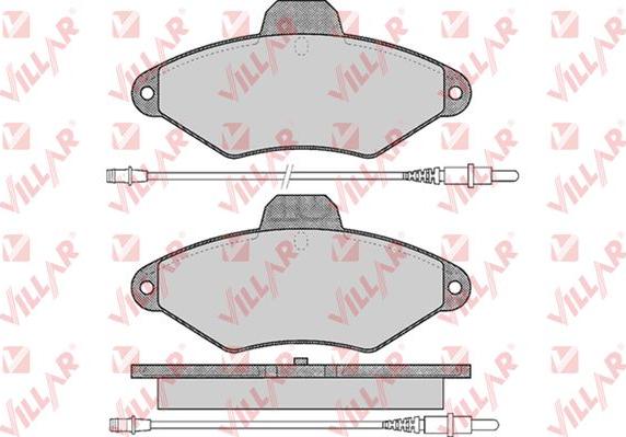 Villar 626.0487 - Kit de plaquettes de frein, frein à disque cwaw.fr