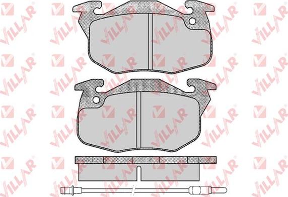 Villar 626.0435 - Kit de plaquettes de frein, frein à disque cwaw.fr