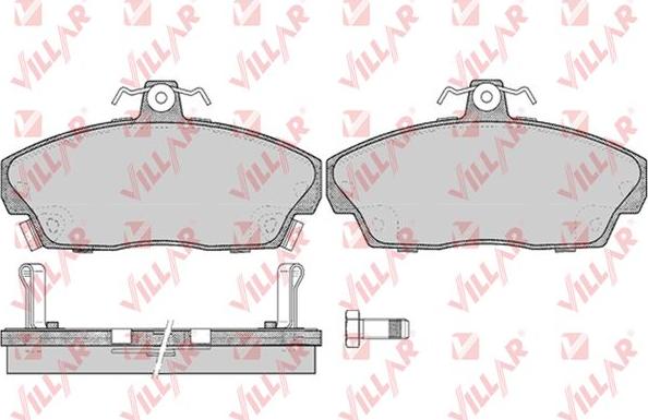 Villar 626.0430 - Kit de plaquettes de frein, frein à disque cwaw.fr