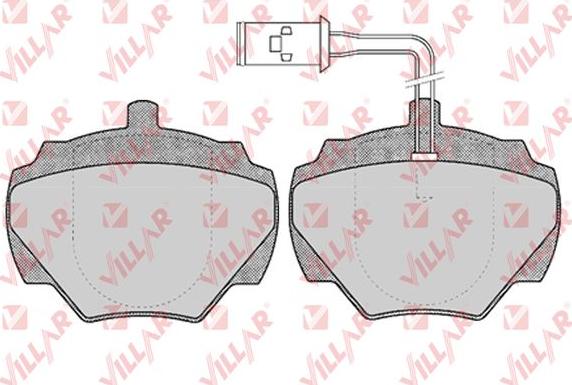 Villar 626.0431 - Kit de plaquettes de frein, frein à disque cwaw.fr