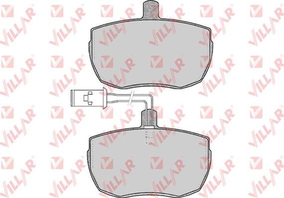 Villar 626.0433 - Kit de plaquettes de frein, frein à disque cwaw.fr