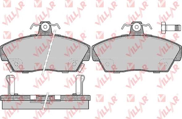 Villar 626.0429 - Kit de plaquettes de frein, frein à disque cwaw.fr