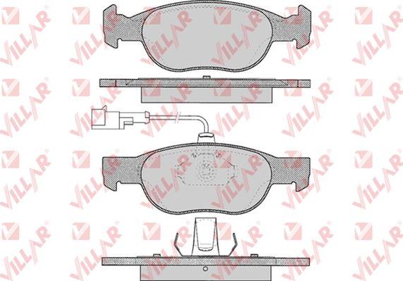 Villar 626.0424 - Kit de plaquettes de frein, frein à disque cwaw.fr