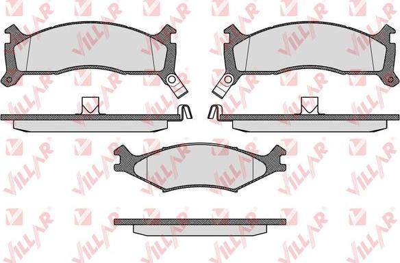 Villar 626.0426 - Kit de plaquettes de frein, frein à disque cwaw.fr