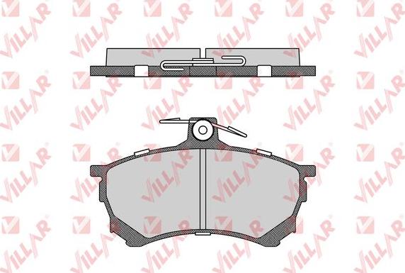 Villar 626.0420 - Kit de plaquettes de frein, frein à disque cwaw.fr