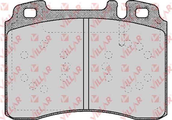 Villar 626.0423 - Kit de plaquettes de frein, frein à disque cwaw.fr