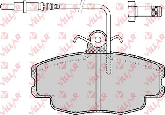 Villar 626.0422 - Kit de plaquettes de frein, frein à disque cwaw.fr