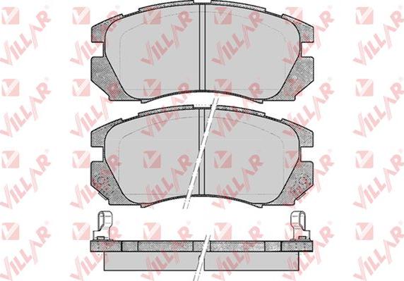 Villar 626.0479 - Kit de plaquettes de frein, frein à disque cwaw.fr