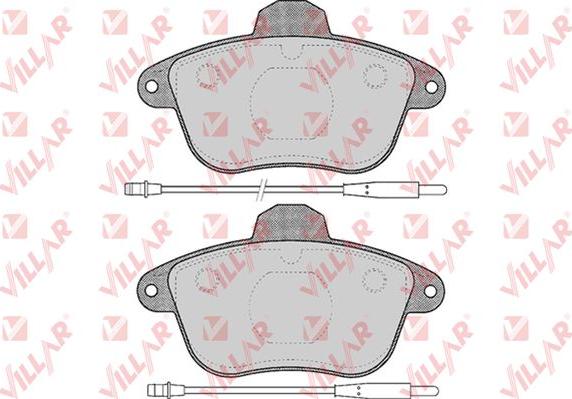 Villar 626.0478 - Kit de plaquettes de frein, frein à disque cwaw.fr