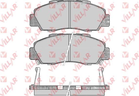 Villar 626.0472 - Kit de plaquettes de frein, frein à disque cwaw.fr