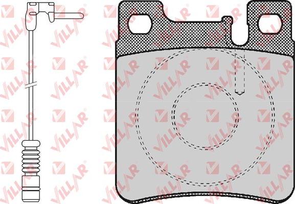 Villar 626.0477A - Kit de plaquettes de frein, frein à disque cwaw.fr