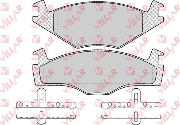 Villar 626.0591 - Kit de plaquettes de frein, frein à disque cwaw.fr