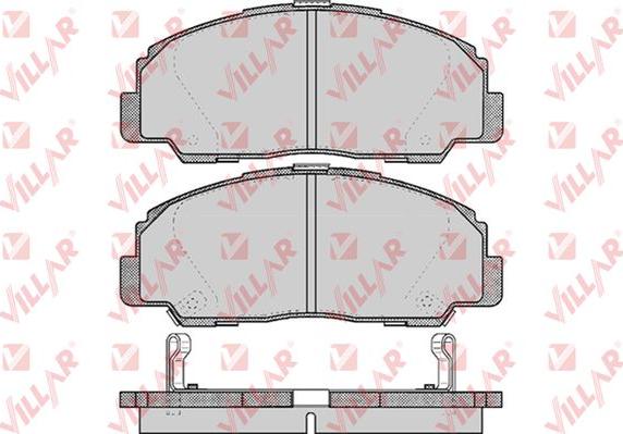 Villar 626.0549 - Kit de plaquettes de frein, frein à disque cwaw.fr