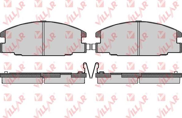 Villar 626.0544 - Kit de plaquettes de frein, frein à disque cwaw.fr