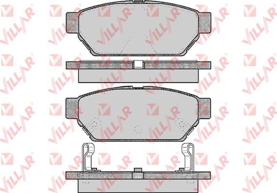 Villar 626.0547 - Kit de plaquettes de frein, frein à disque cwaw.fr