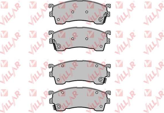 Villar 626.0559 - Kit de plaquettes de frein, frein à disque cwaw.fr